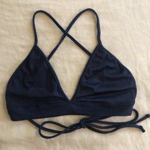 Navy blue bikini top